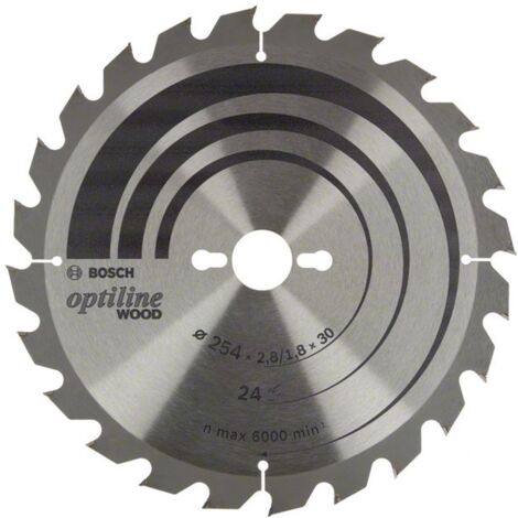 Bosch Kreissägeblatt Optiline Wood, 216 x 30 x 2,8/1,8, Z24