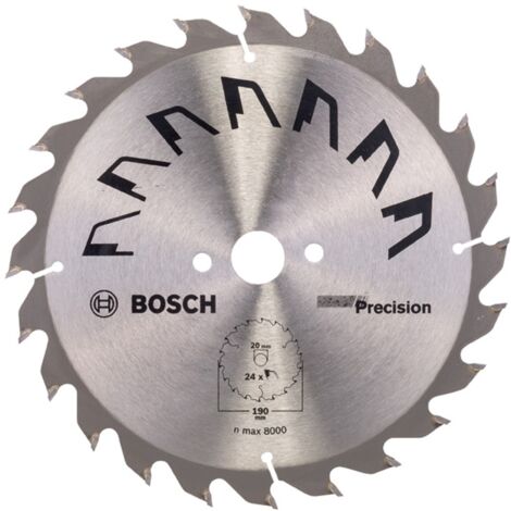 Bosch Kreissägeblatt PRECISION, DIY, 190 x 20 x 2,5 mm, 24