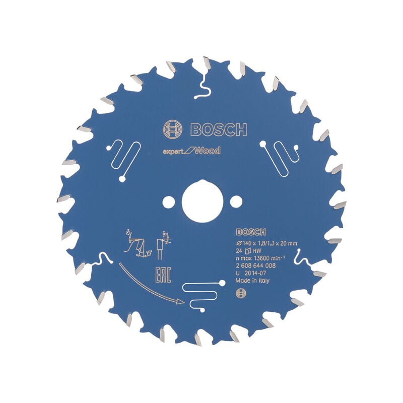 Kreissägeblatt Expert for Wood 140 x 20 x 1,8 mm, 24 Zähne - Bosch