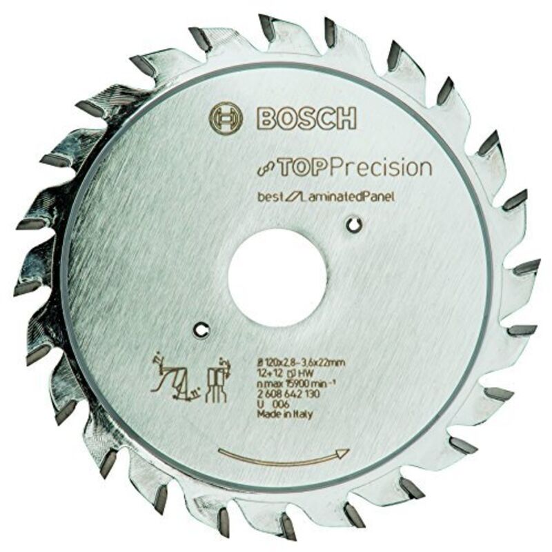 Foglio di taglio di precisione superiore, ideale per pannelli laminati, 120 x 22 x 2,8 - 3,6 mm