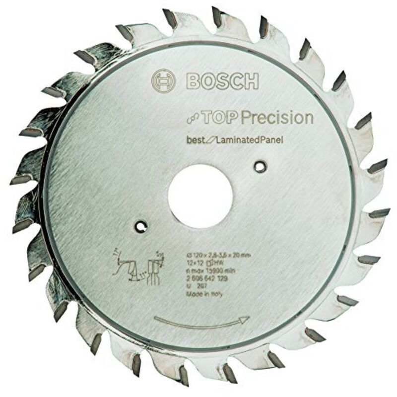 Foglio di taglio di precisione superiore, ideale per pannelli laminati, 120 x 20 x 2,8 - 3,6 mm