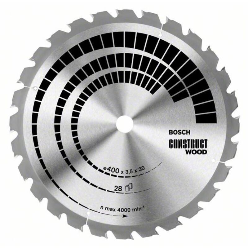 Image of Bosch - Bleat della sega circolare costruisce il legno. 400 x 30 x 3,5 mm.