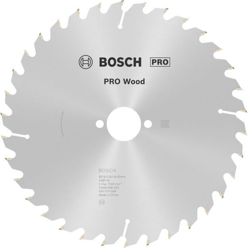 Bosch - Accessories Optiline 2608838409 Lama circolare 216 x 30 x 1.6 mm Numero di denti: 34 1 pz.