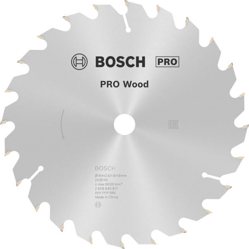Bosch - Optiline Wood Lama per sega circolare 184x16 mm per legno