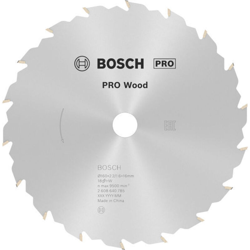 Bosch - Professional 2 608 640 785 - lama de Speedline Legno sega circolare 160 x 16 2,2 mm, 18 (confezione 1)
