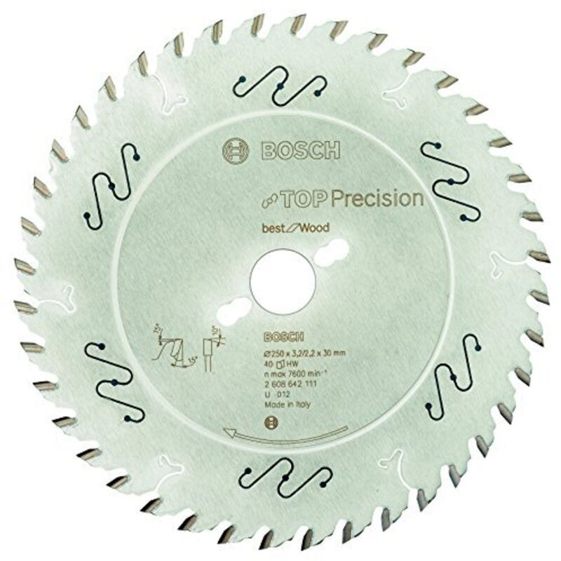 Bosch - Top Precision Best for Wood Lama per seghe da banco 250x30 mm per legno