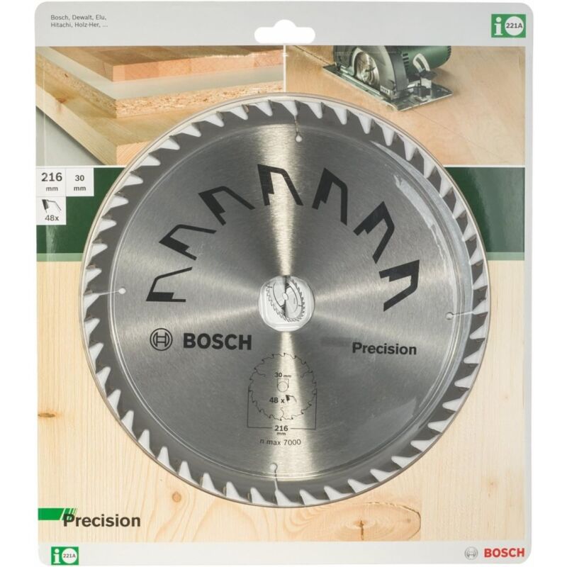 Image of Bosch - Lama Per Sega Circolare Precision Diametro 216mm - Foro 30mm 48 Denti