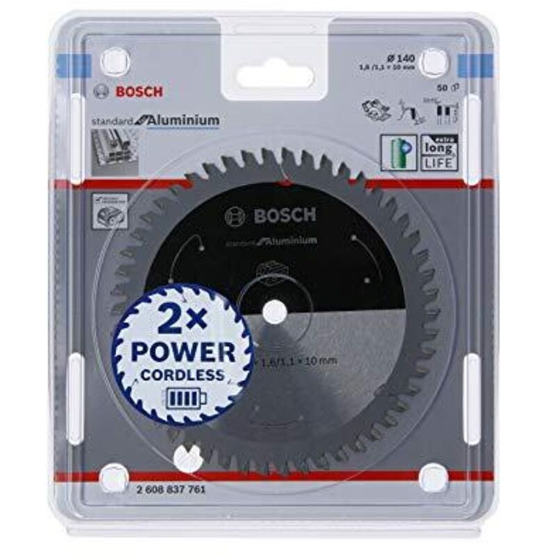 Lama circolare senza filo PRO in alluminio, 140 x 1,6 x 10 mm