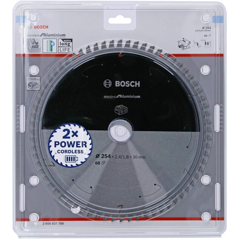 Lama circolare senza filo in alluminio PRO, 254 x 2,4 x 30 mm, per TKS