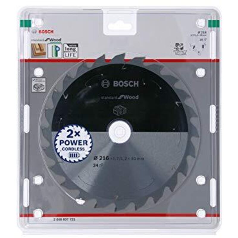 Lama circolare senza filo PRO Wood, 216 x 1,7 x 30 mm, T24