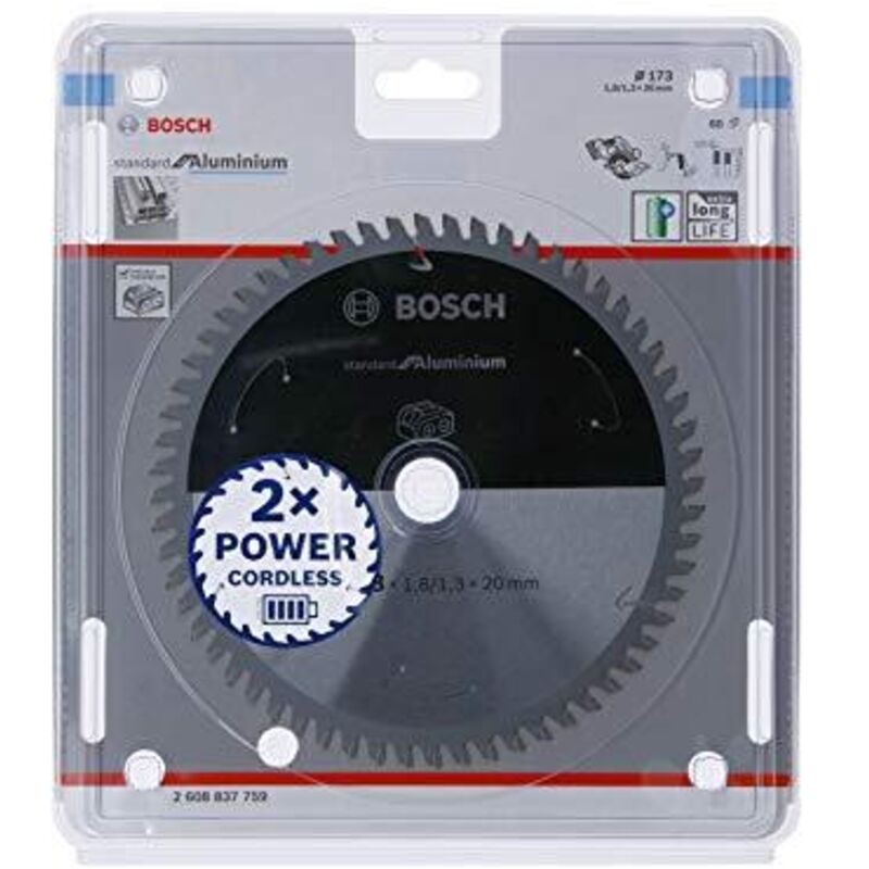 Lama circolare senza fili in alluminio PRO, 173 x 1,8 x 20 mm