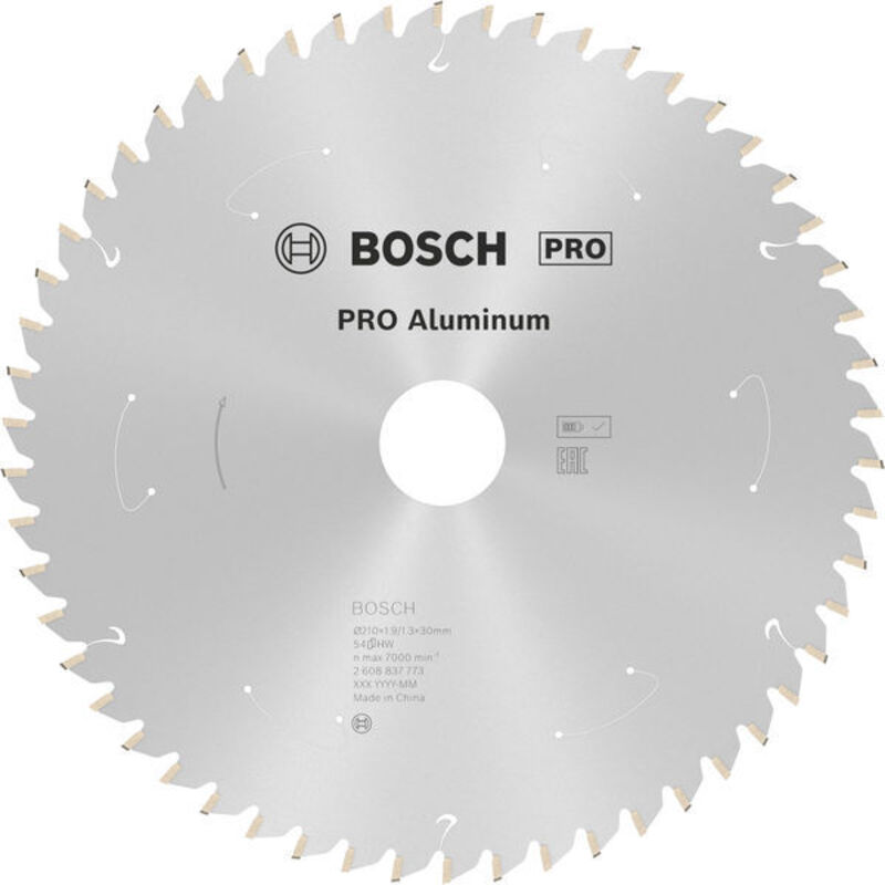 Image of Lama circolare senza fili PRO in alluminio, 210 x 1,9 x 30 mm cod013