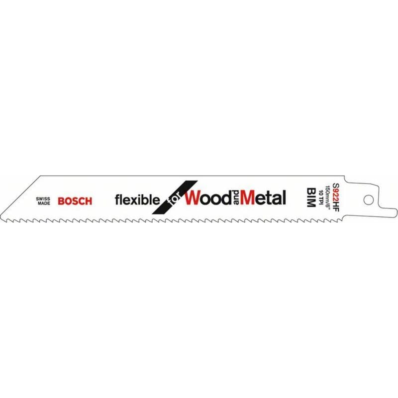 Image of Bosch - Sabre Sew Blade s 922 hf. Flessibile per legno e incontrato
