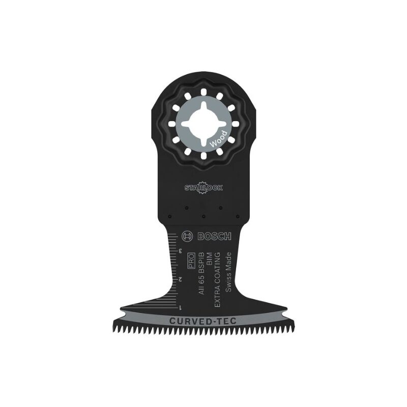 Bosch 10x Lama multiutensile PRO Multi Materiale AII 65 BSPIB (per legno duro, tavole rivestite in plastica de, larghezza 65 mm, Accessori