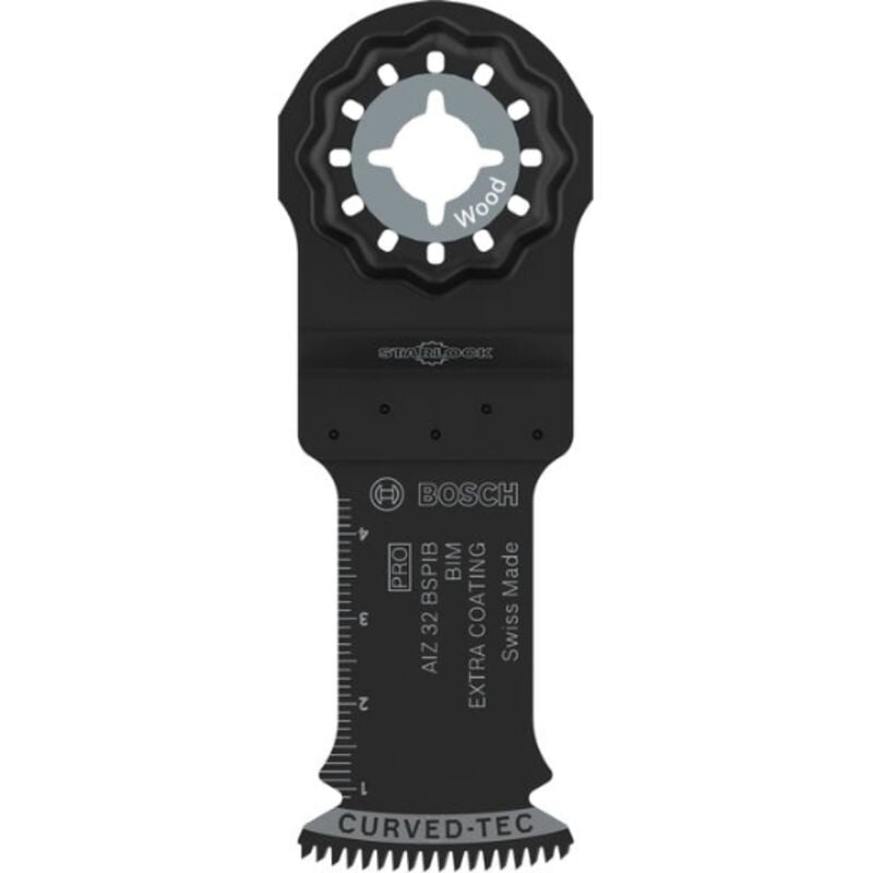 10x Lama multiutensile pro Multi Materiale aiz 32 bspib (per legno duro, tavole rivestite in plastica de, larghezza 32 mm, Accessori multiutensile