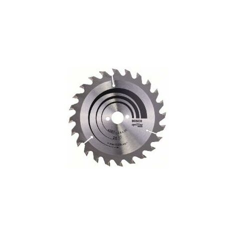 Bosch – Lame de scie circulaire 160mm 24 dents 20mm alésage – Pour bois dur et matériaux dérivés – 2608640596