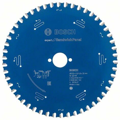 Bosch Lame de scie circulaire Expert for Sandwich Panel 235 x 30 x 2,2 mm, 50