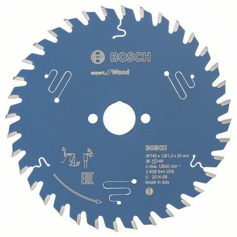 Bosch Lame de scie circulaire Expert for Wood, 140 x 20 x 1,8 mm, 36 - 2608644009