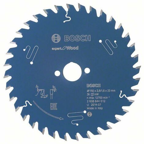 Bosch Lame de scie circulaire Expert for Wood, 150 x 20 x 2,6 mm, 36 - 2608644012