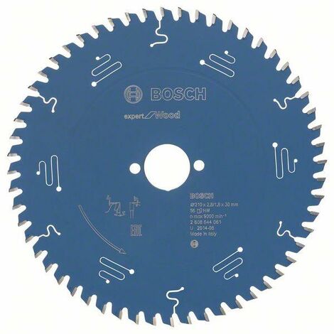 Bosch Lame de scie circulaire Expert for Wood, 210 x 30 x 2,8 mm, 56 - 2608644061