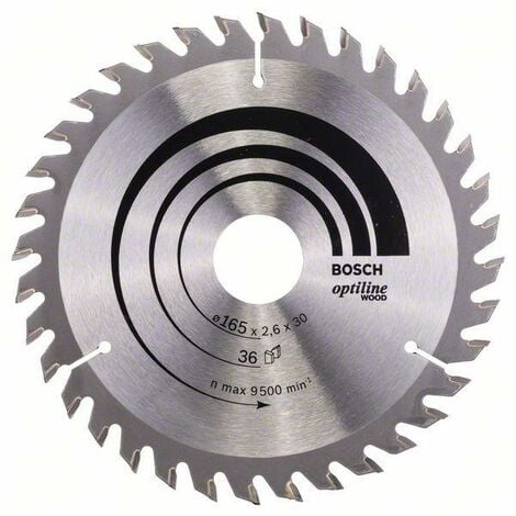 52 165 x 30 x 2,6 MM Bosch Lame de scie circulaire Expert for aluminium