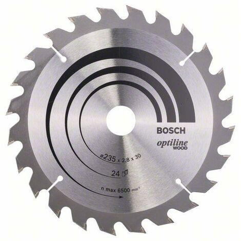 Bosch Lame de scie circulaire Optiline Wood 235 x 30/25 x 2,8 mm, 24