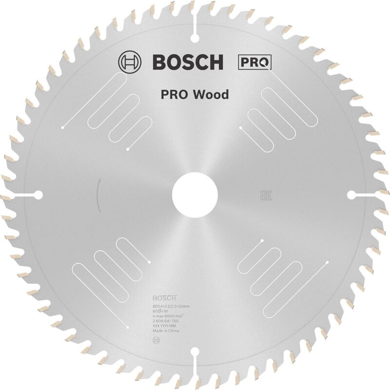 Bosch - Lame de scie circulaire pro Wood 254 x 3,2 x 30 mm 2608641765