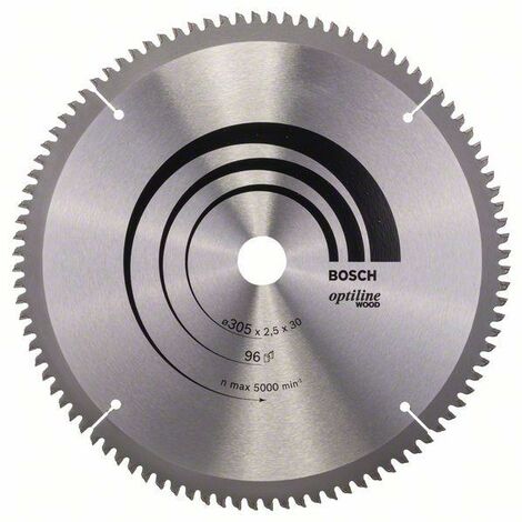 Bosch Lame de scie circulaire Optiline Wood 305 x 30 x 2,5 mm, 96
