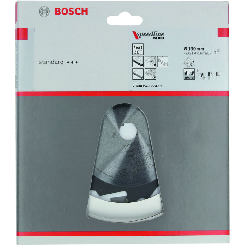 BOSCH Lame de scie circulaire Standard 130 x 16 x 2 2 mm 9 mm