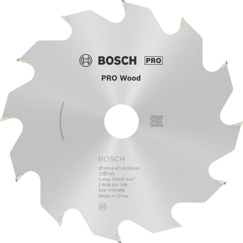 Lame de scie circulaire Optiline Wood 140 x 2012 7 x 2 4 mm 12 1pc