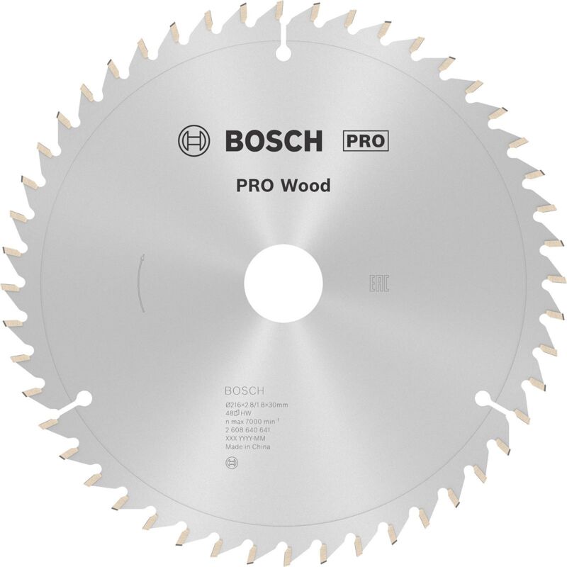 Bosch - Lame de scie circulaire pro Wood 216 x 2,8 x 30 mm - 2608640641