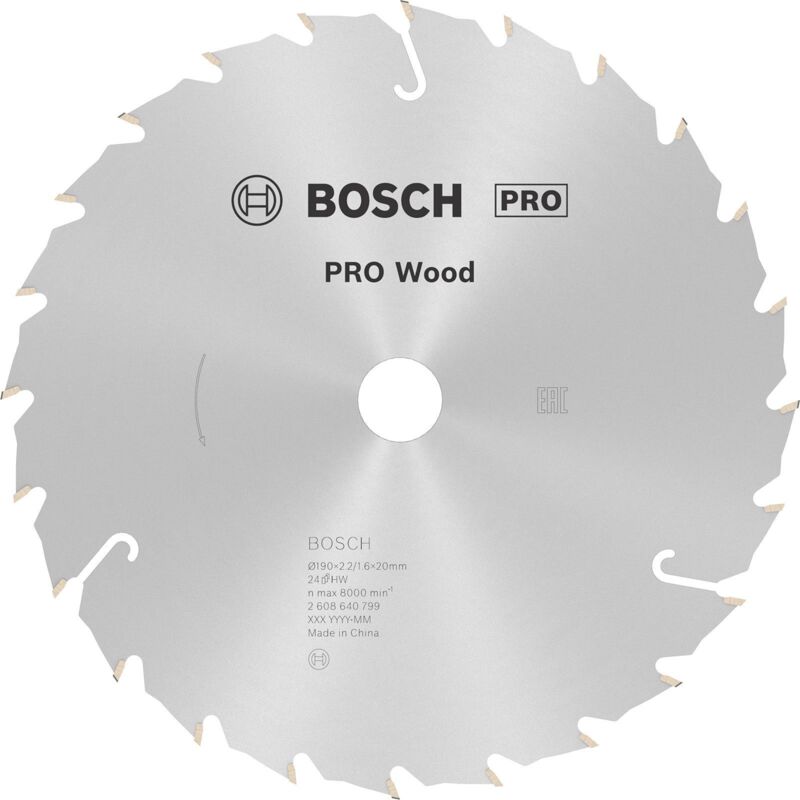 No Brand - Lame de scie circulaire Bosch pro Wood 190 x 2,4 x 20 mm - 2608640799