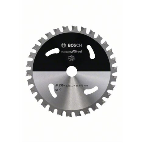 Bosch Lame de scie circulaire standard pour l'acier, 160 x 1,6 / 1,2 x 20, 36 dents