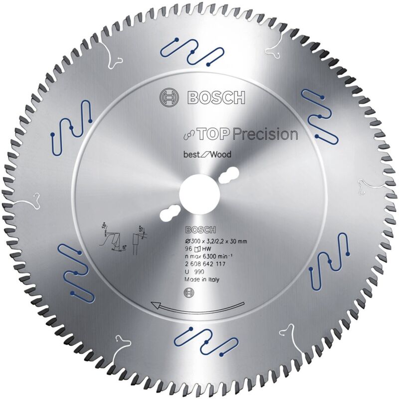 Bosch - Lame de scie circulaire Top Precision Best for Wood 500 x 30 x 4,4 mm, 60 - 2608642125
