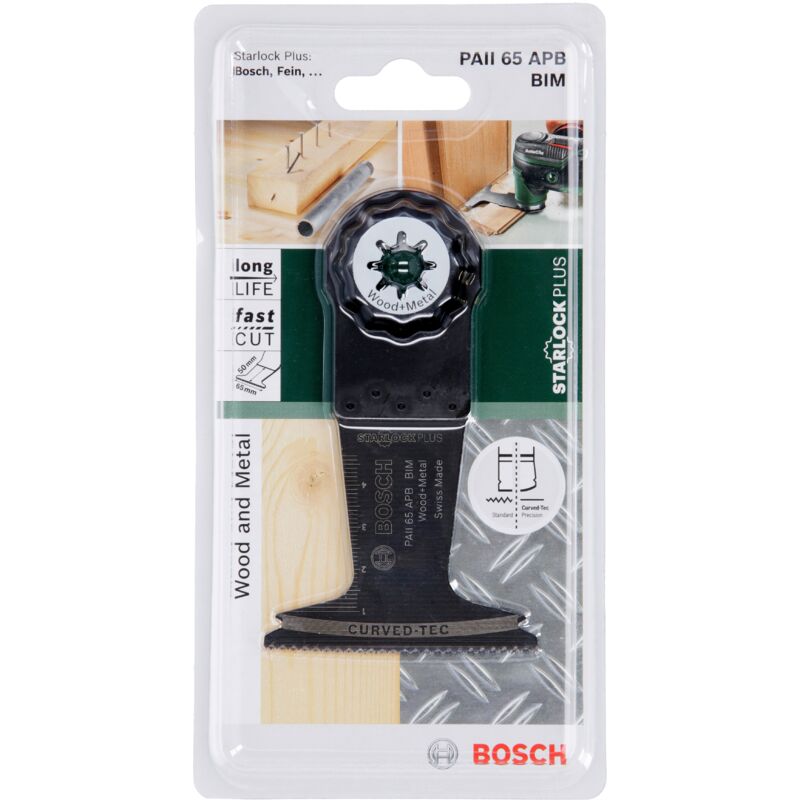Starlock BIM AII 65 APB scie plongeante bois & métal 40 x 65 BOSCH 2609256985