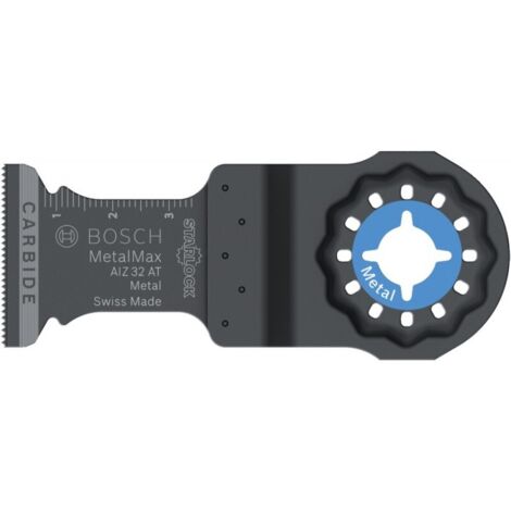 Bosch – Lame plongeante carbure AIZ 32 AT pour métal 40 x 32 mm – Coupe précise dans acier inoxydable – Lot de 5 pièces