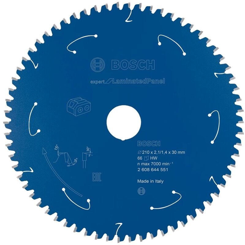 Bosch - Lame de scie circulaire Expert for Laminated Panel Professional 210 x 30 x 2,1 mm 66 dents ( 2608644551 )
