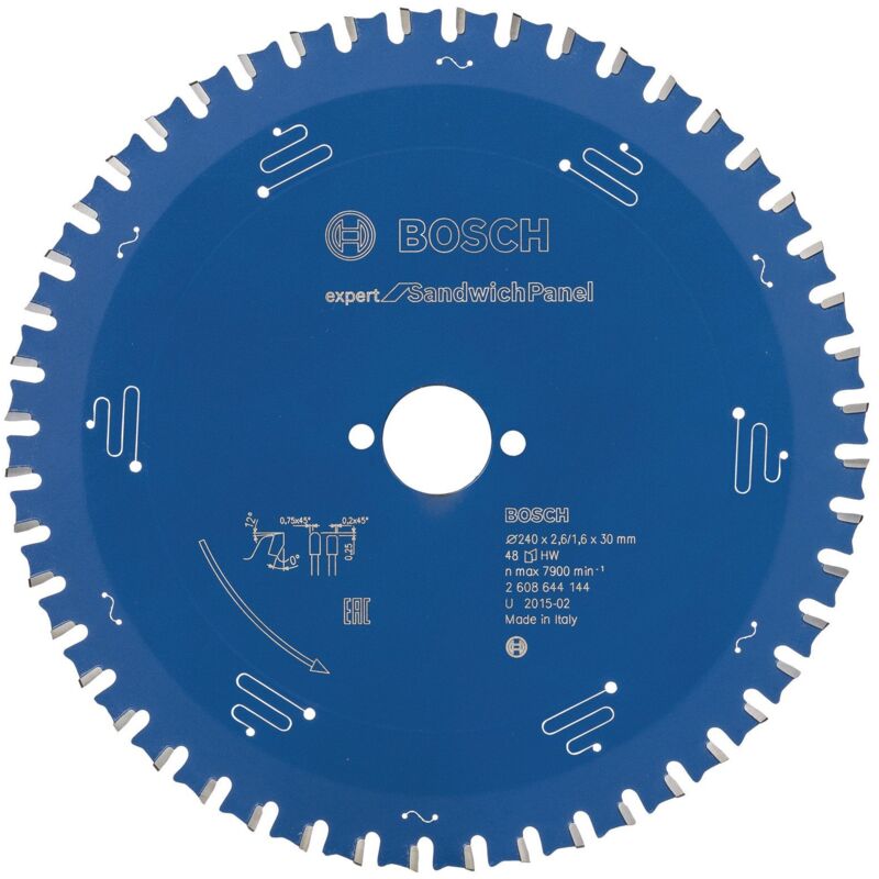 Lame de scie circulaire.Expert SP 240x2,6x30mm Z48 TF Bosch