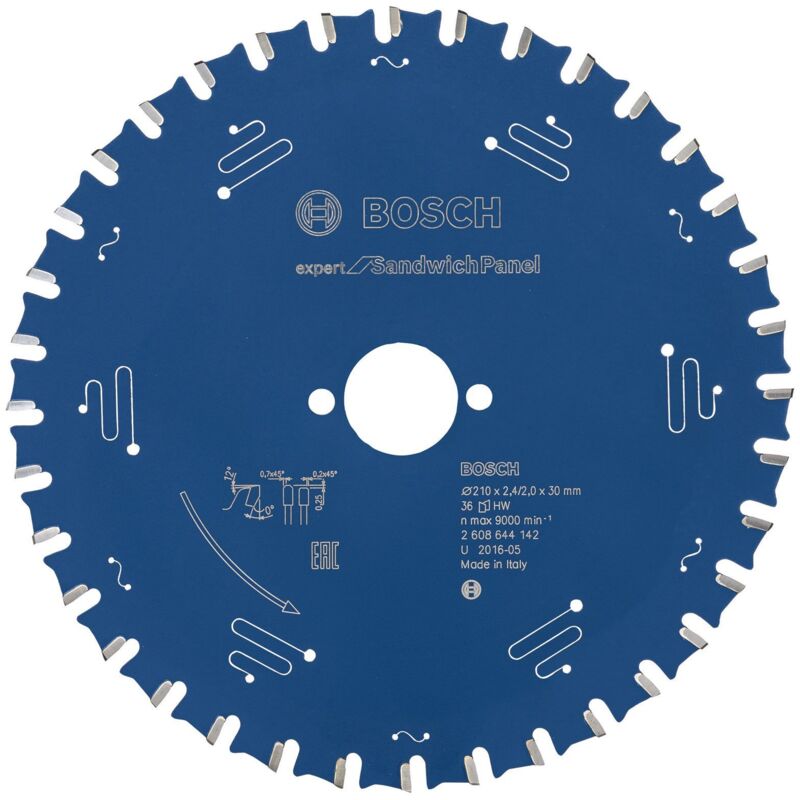 Bosch - Lame de scie circulaire Expert for Sandwich Panel pour scies circulaires portatives 210 x 30 x 2,4 mm 36 - 2608644142