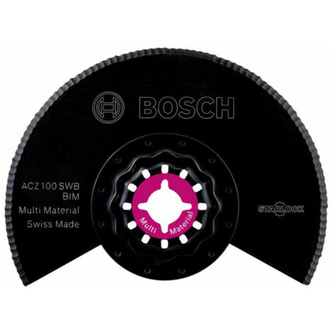 Bosch – Lame segment ondulée pour matériaux isolants – Largeur de coupe 100 mm – Denture précise pour finitions nettes – Compatible Starlock