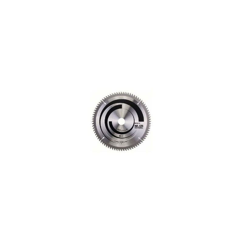 Bosch - Lame de scie circulaire MultiMaterial - Ø260 mm - 80 dents - 2608641204