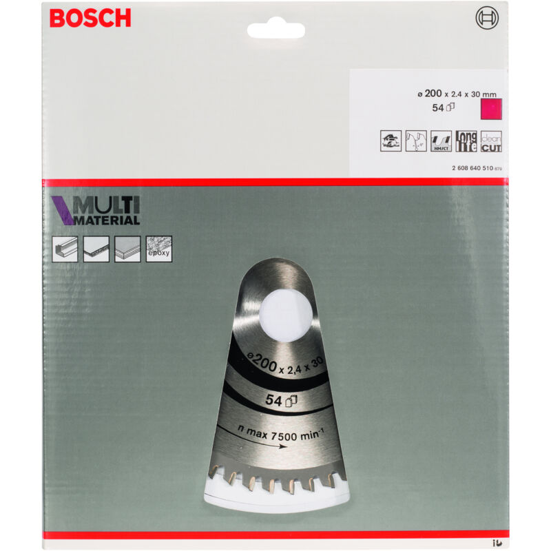 Bosch - Lame de scie circulaire mm mu h 200x30-54 2608640510