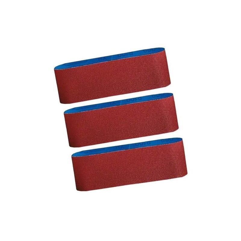 Bandes abrasives set de 3 pièces 60 x 400 mm 100 - vue 2