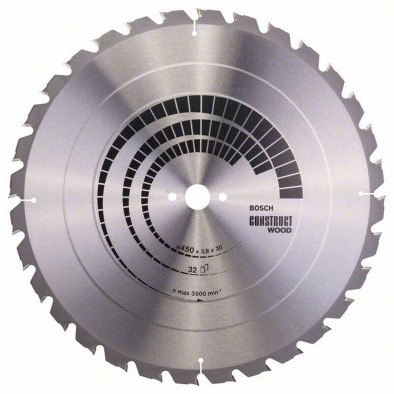 Lame de scie circulaire PRO Construct Wood Bosch 450 x 3,8 x 30 mm - 2608640694