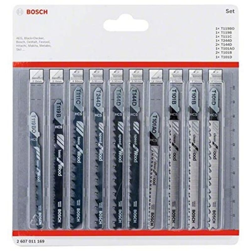 Bosch Lames de scie sauteuse Wood set de 10 pièces 2607011169 - vue 2