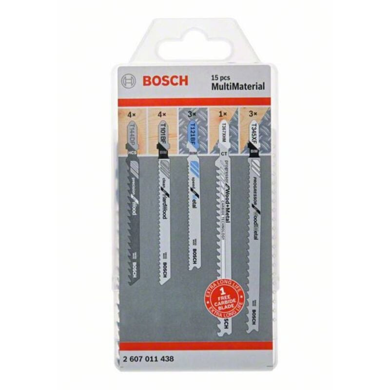 Bosch - Set lame de scie sabre Set Mulit Material 14 + 1 unités