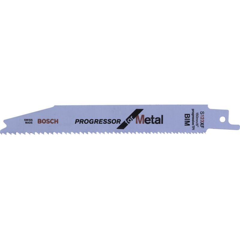 Bosch - Lame de scie-sabre s 123 xf, Progressor for Metal, lot de 2 Accessories 2608654401 Longueur lame de scie 150 mm 2