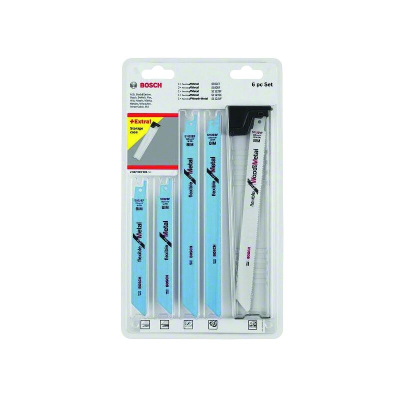Bosch - Coffret de 6 lames de scie sabre 2607010906