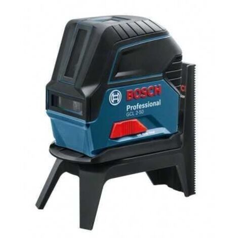 Bosch – Laser combiné GCL 2-50 – Précision 0,3 mm – Portée 50 m – Classe laser 2, rouge – Fonctionnement sans fil avec piles incluses
