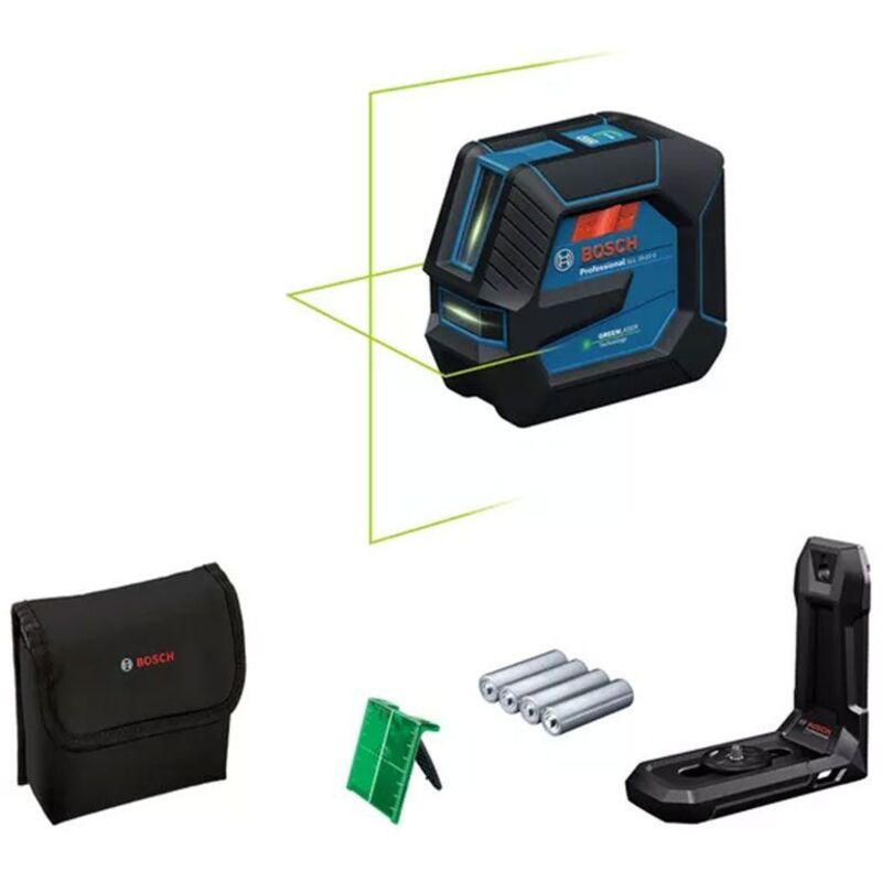 Laser lignes BOSCH PROFESSIONAL GLL 20 22 G Laser Alimentation Dual Power Précision ± 03 mm/